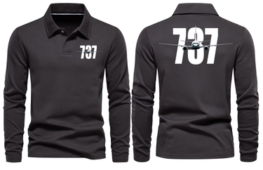 BOEING 737 LONG SLEEVE POLO